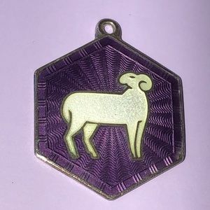 David Andersen sterling Enamel Ram Zodiac charm